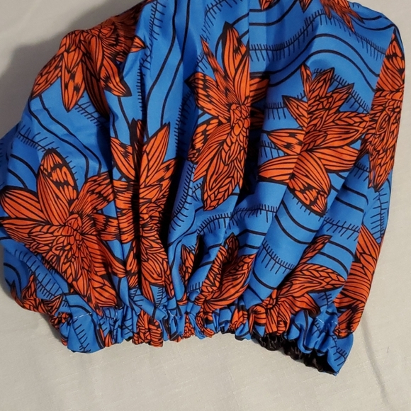 NWT XL African Pattern Print Adjustable Sleep Cap - Picture 6 of 9